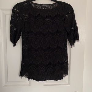 Black lace top